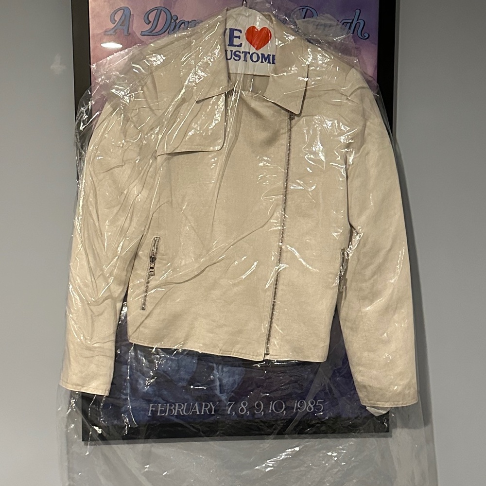 Ann Taylor Linen Moto Jacket Size 6